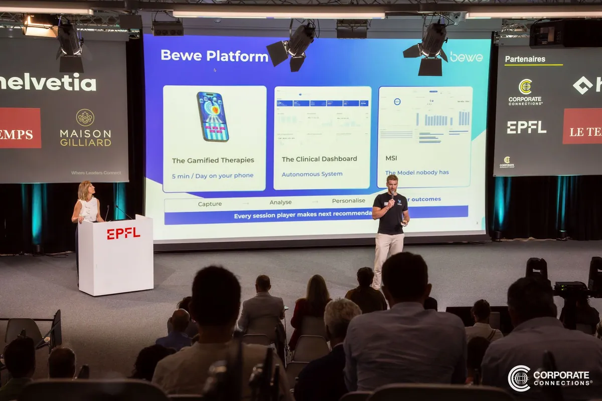 Barnabé Delarze sur scène à l’EPFL